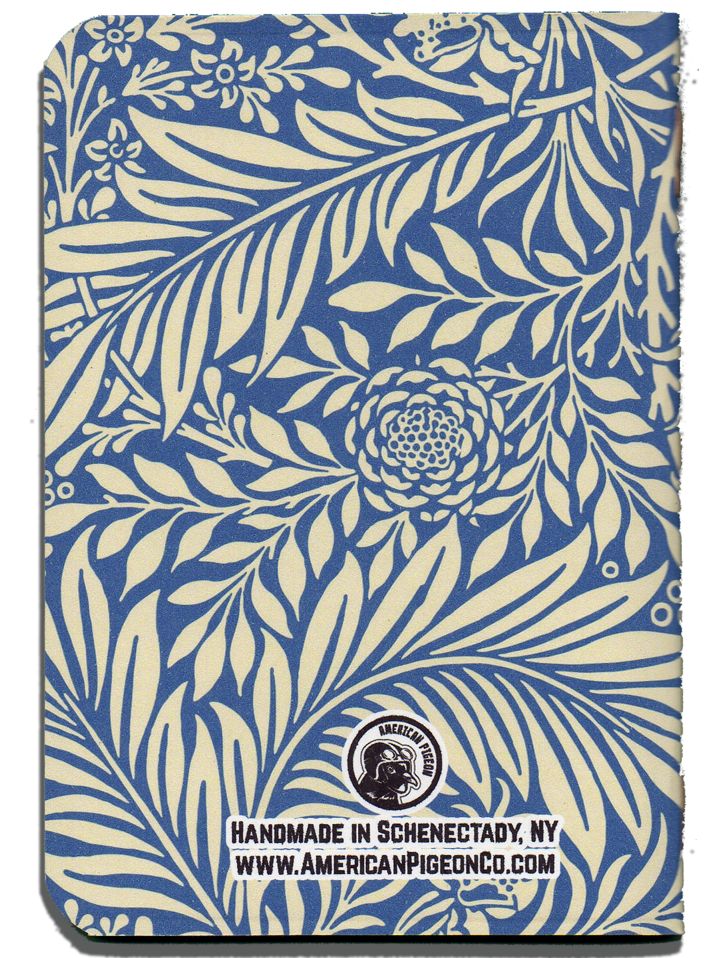 William Morris Larkspur Pattern Handcrafted Pocket Notebook
