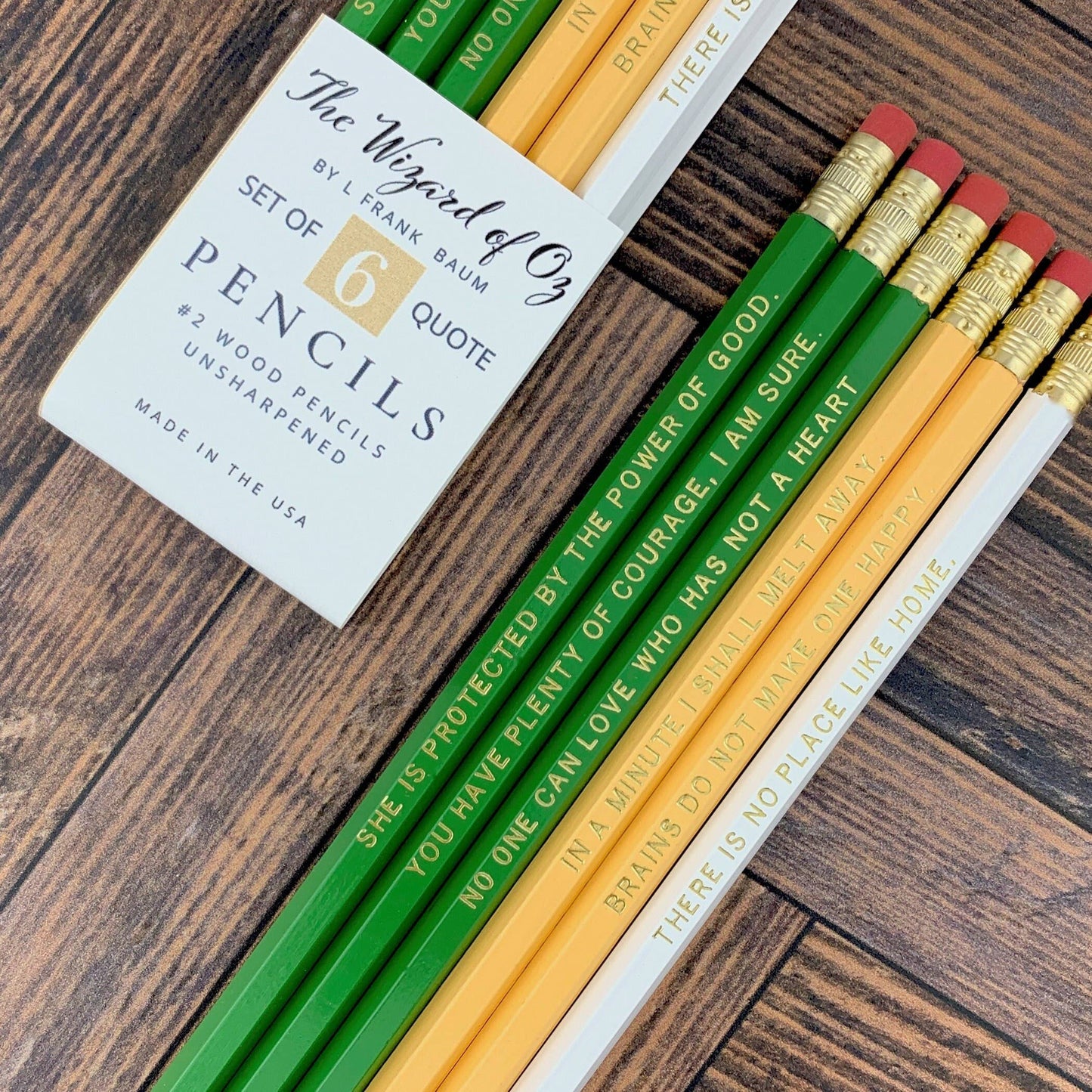 Wizard of Oz Quote Pencils, Classic Books for Children