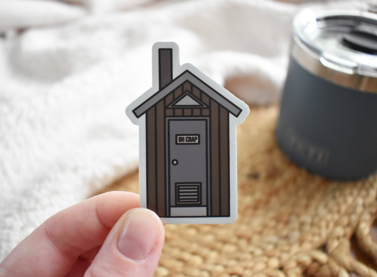 Oh Crap Vault Toilet Sticker