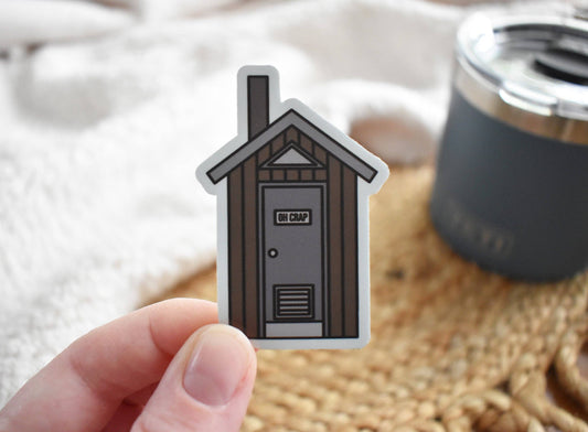 Oh Crap Vault Toilet Sticker