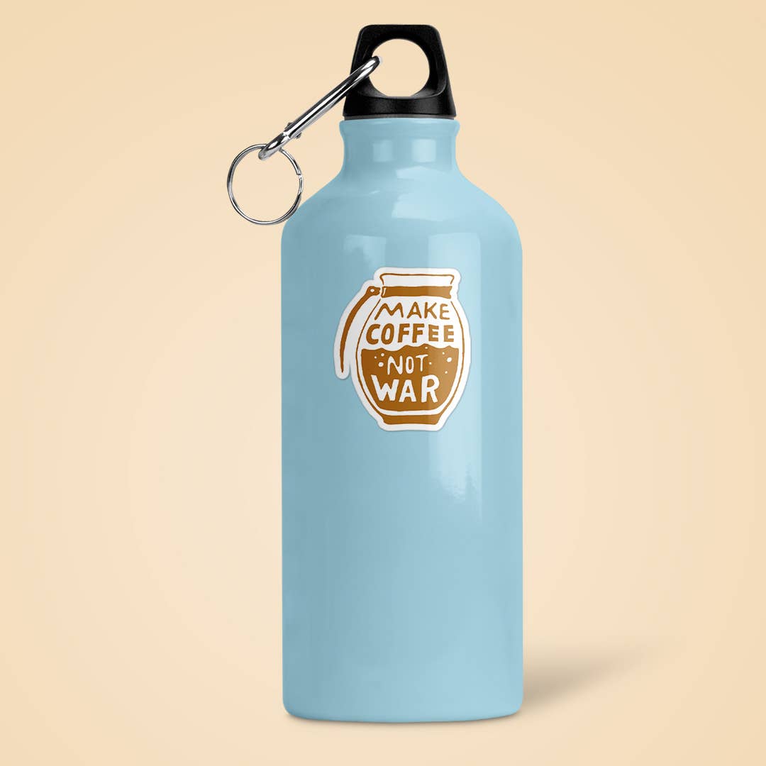 Make Coffee Not War Sticker Vinyl Decal